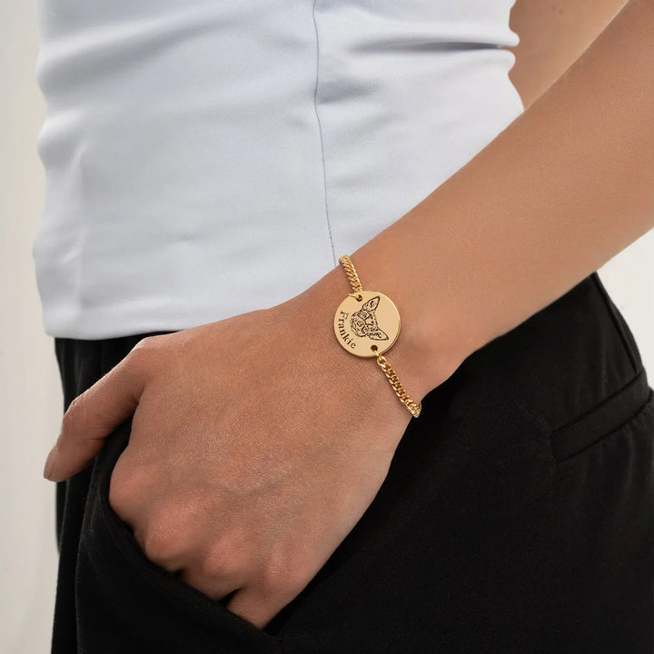 Pulseira Personalizável com Nome e Foto