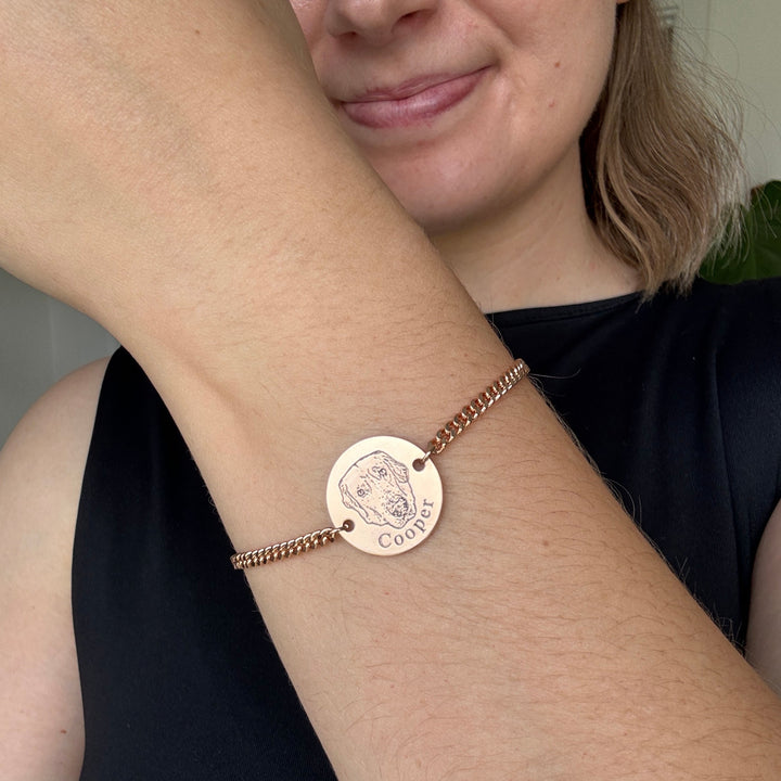 Pulseira Personalizável com Nome e Foto