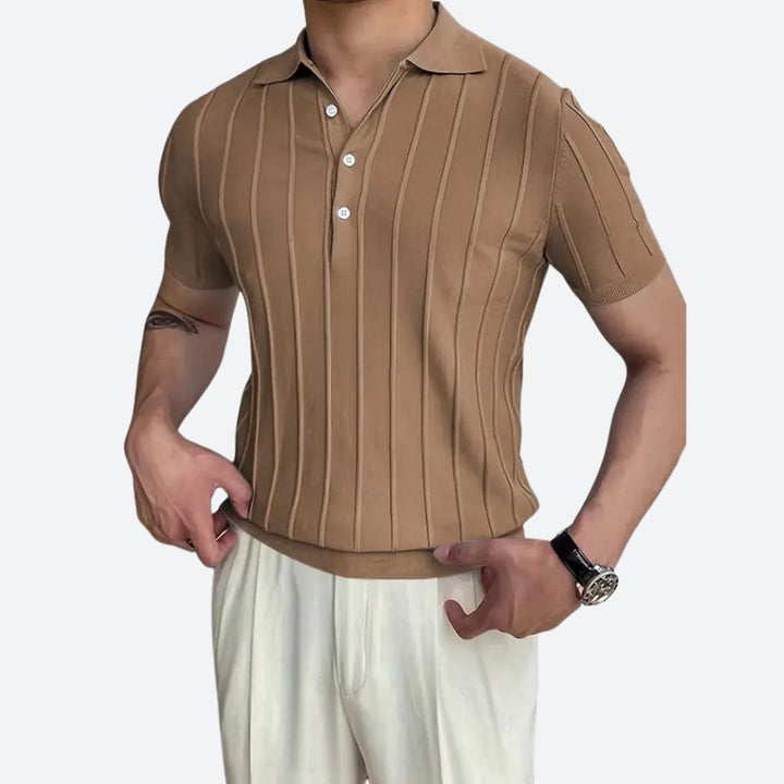 Camisa Polo - Mistura Elástica Decote V