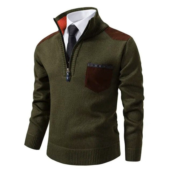Pullover de Malha - Com Colarinho