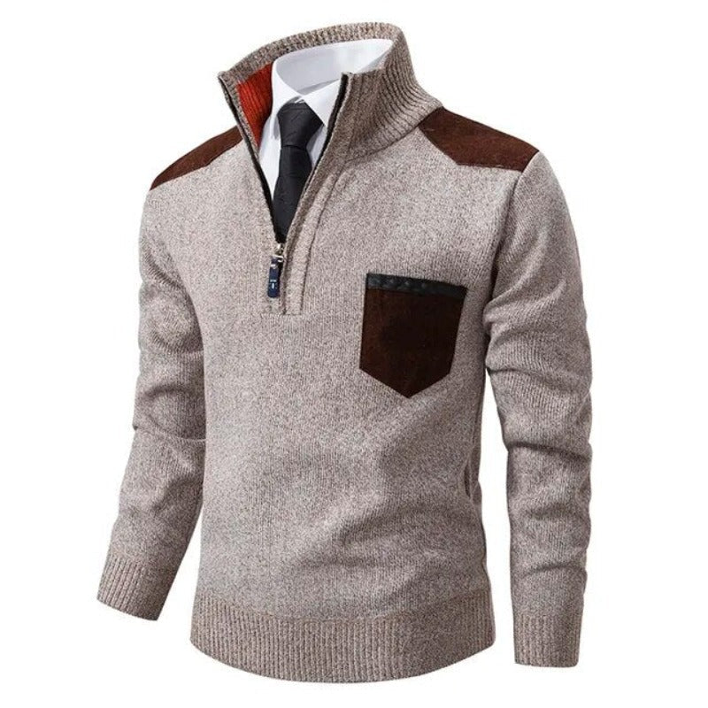 Pullover de Malha - Com Colarinho