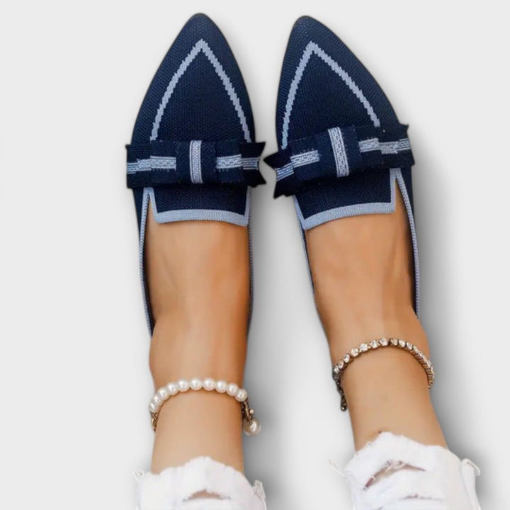 Dalva - Sapatos rasos para mulher com nó