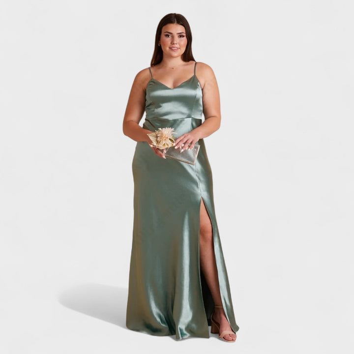 Lúcia - Vestido comprido Satin