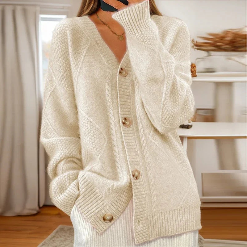 Eloísa - Cardigan de Malha Canelada