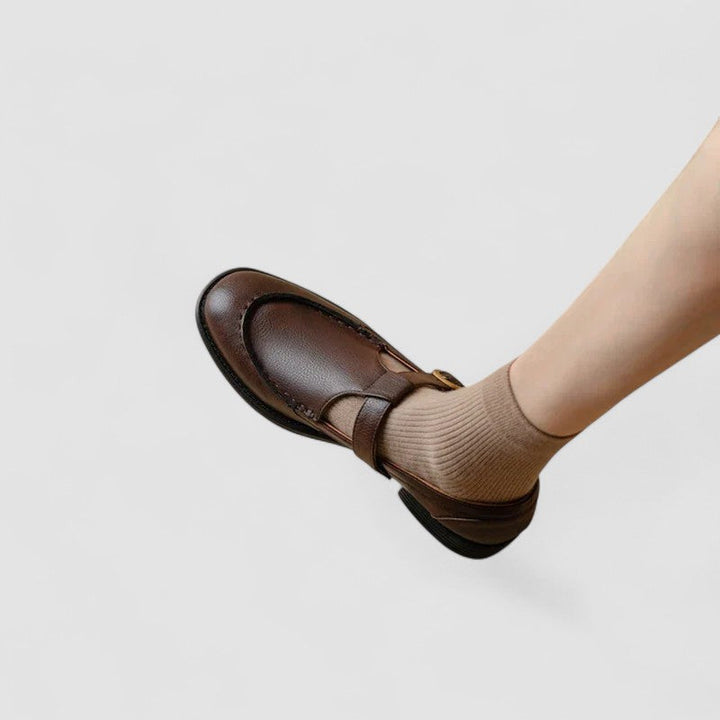 Ariana - Sapatos Ortopédicos Mary Jane De Ponto Quadrado