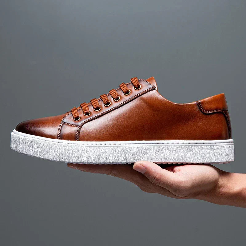 Gonçalo - Sapatilhas em Couro Italiano