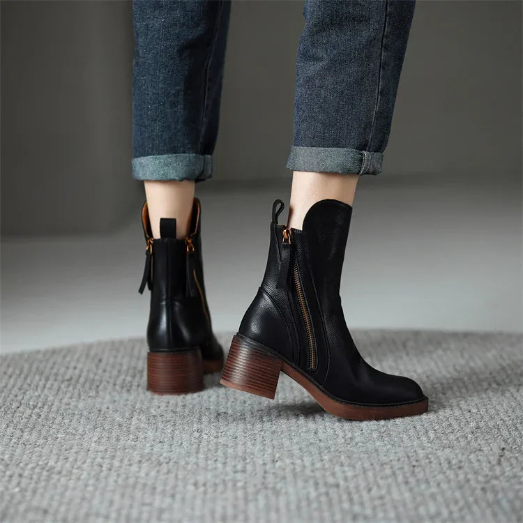 Clara - Botas em pele