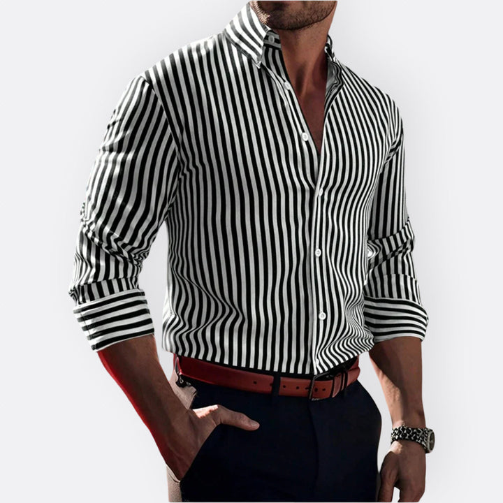 Artur - Camisa Clássica às Riscas