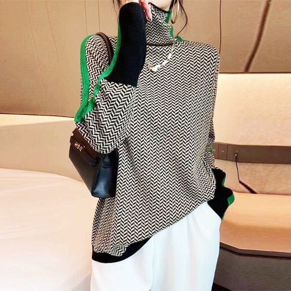 Leonor - Camisola de Gola alta luxuosa