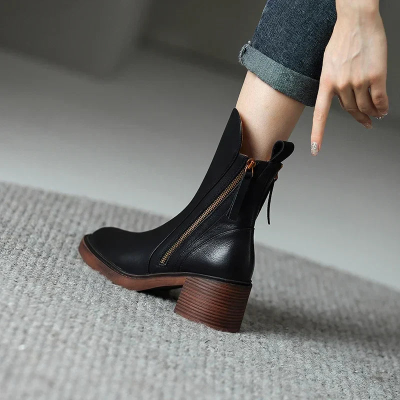 Clara - Botas em pele