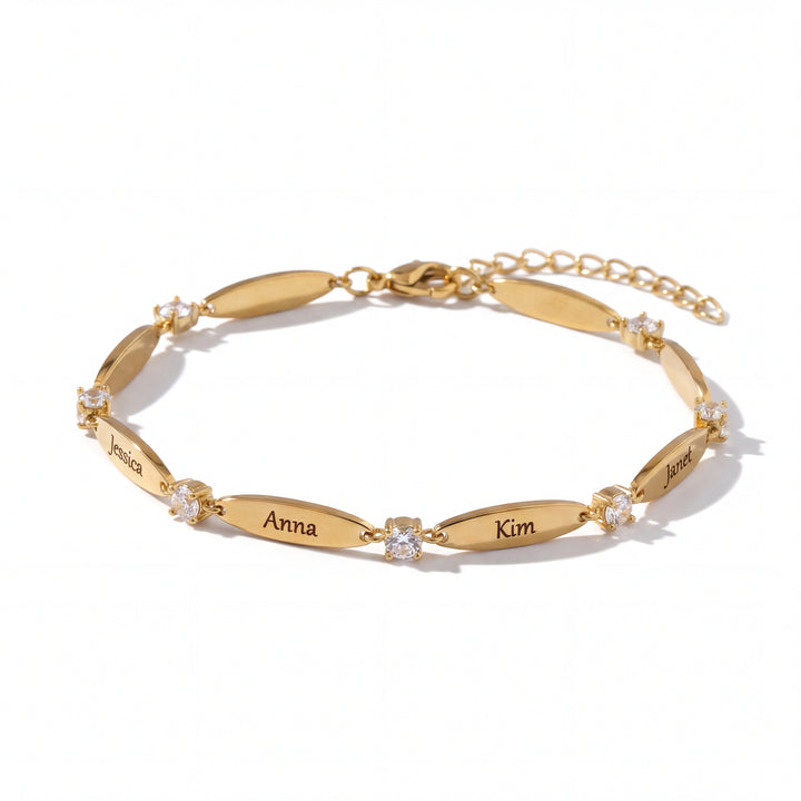 Pulseira Personalizada com Gravação de Nomes