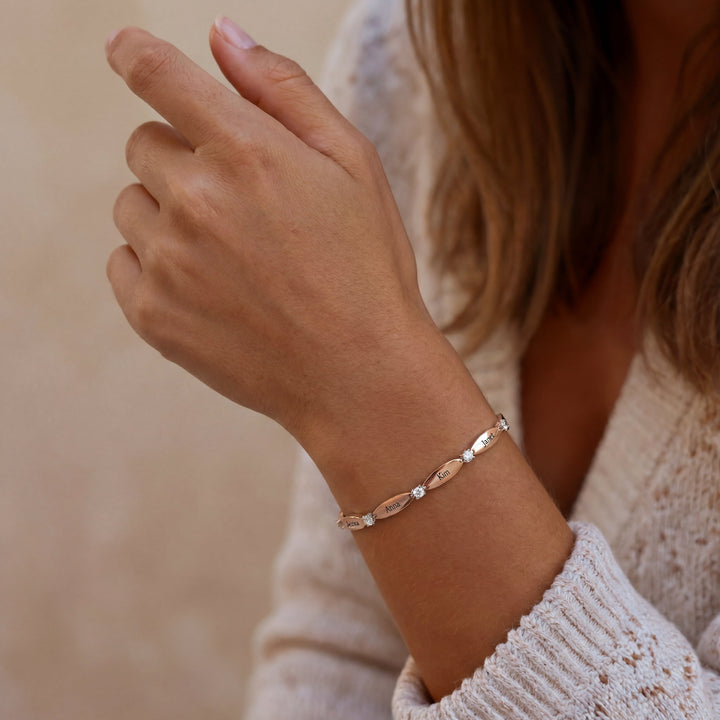 Pulseira Personalizada com Gravação de Nomes