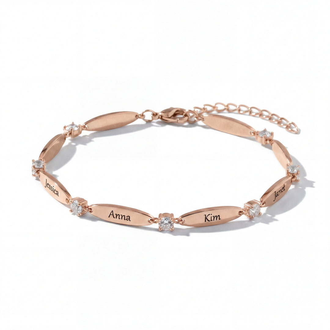 Pulseira Personalizada com Gravação de Nomes