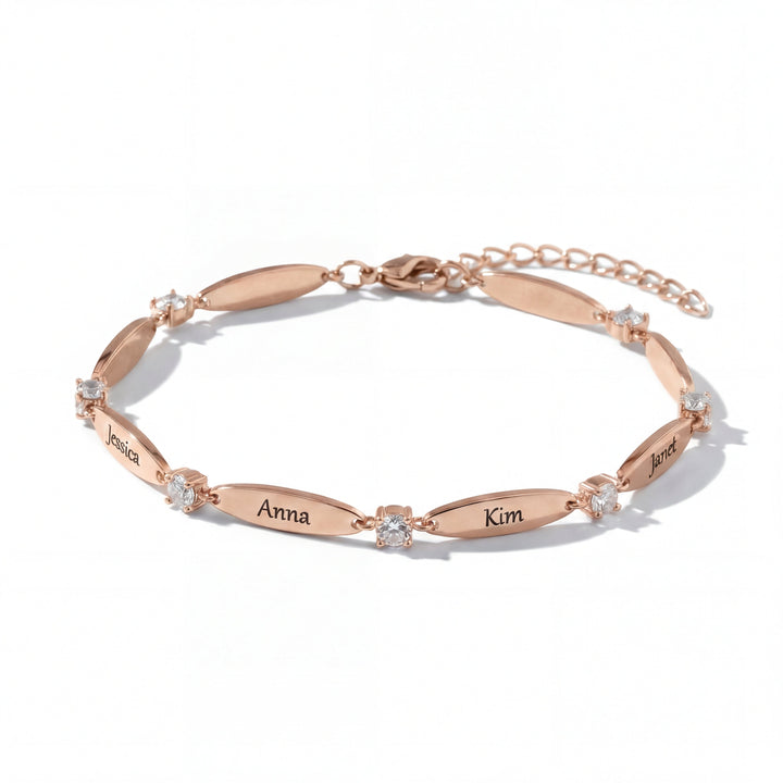 Pulseira Personalizada com Gravação de Nomes