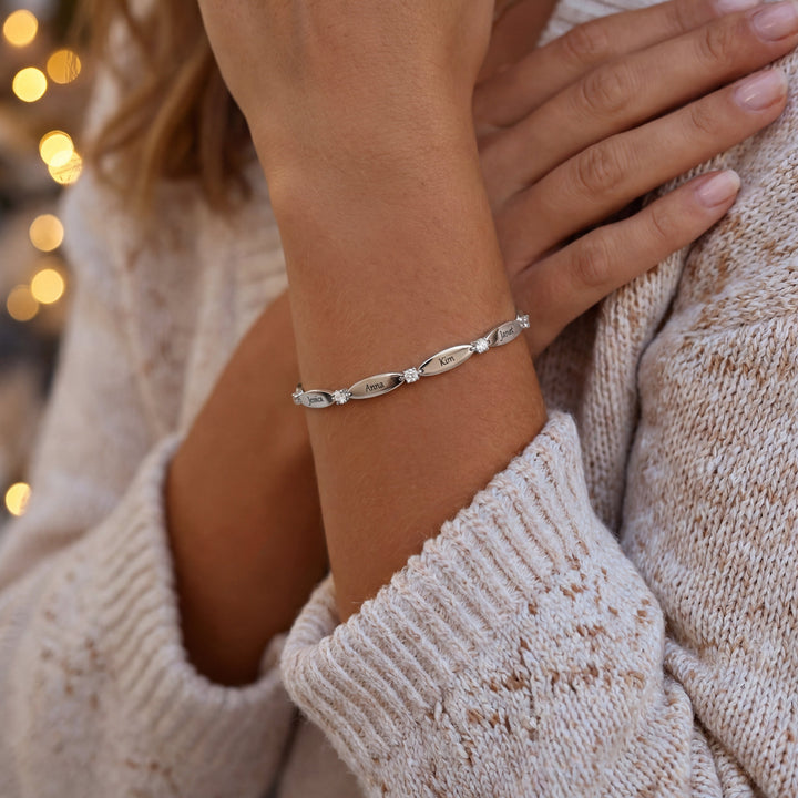 Pulseira Personalizada com Gravação de Nomes