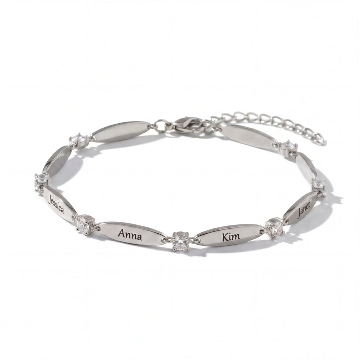 Pulseira Personalizada com Gravação de Nomes