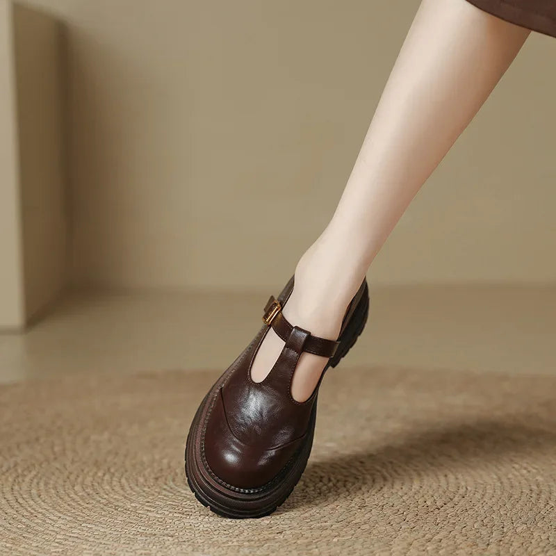 Mary Janes - Sapato Elegante em Couro