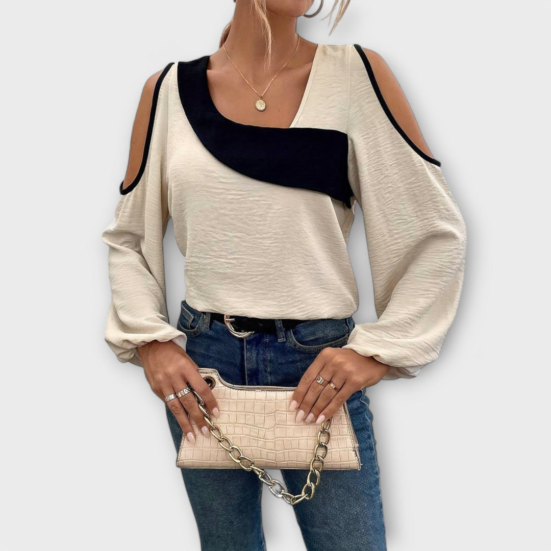 Escarlate - Blusa com decote quadrado