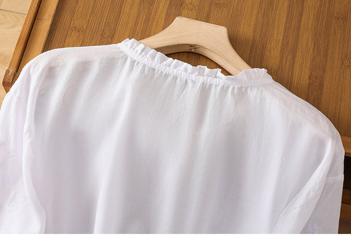 Cassiana - Blusa de Algodão e Linho