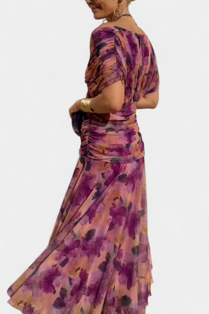 Luana - Vestido elegante com decote em V