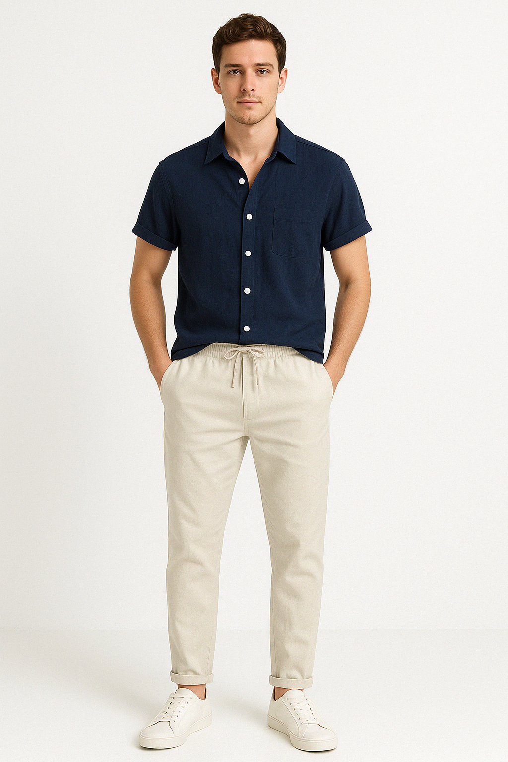 Conjunto de Camisa e Calças - Verão