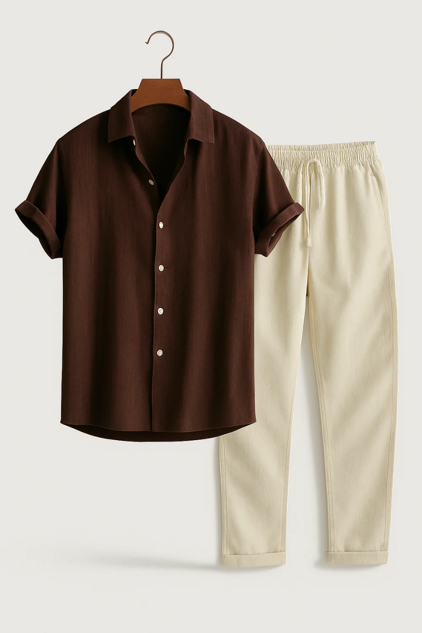 Conjunto de Camisa e Calças - Verão