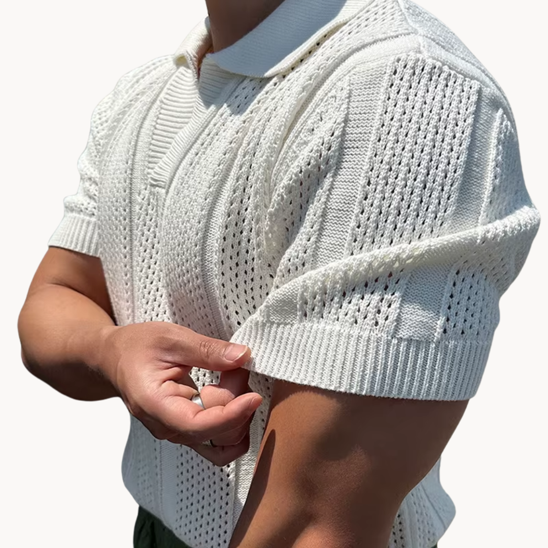 Camisa - Malha com Gola Aberta