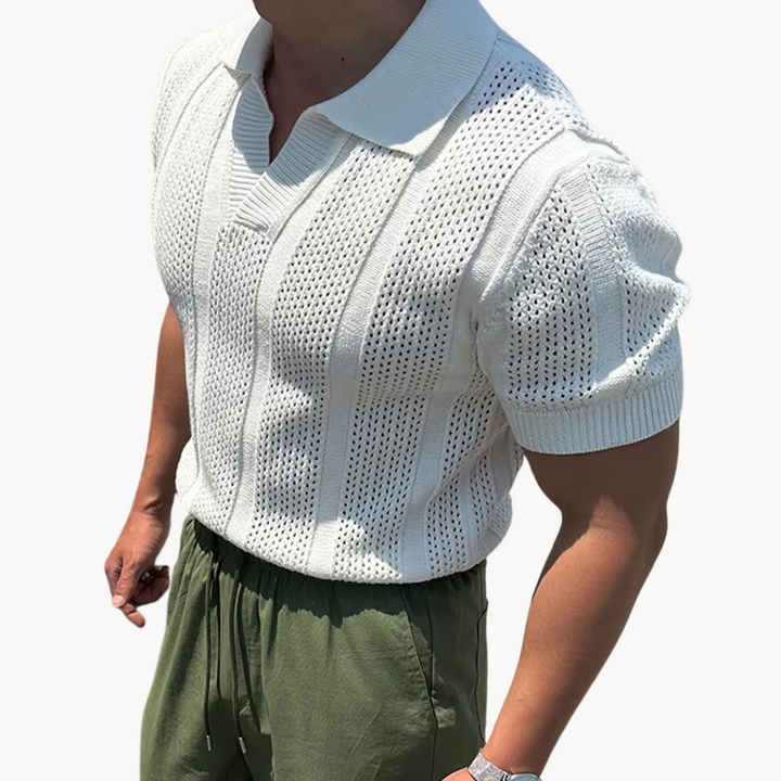 Camisa - Malha com Gola Aberta