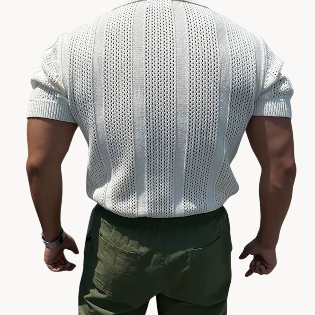 Camisa - Malha com Gola Aberta