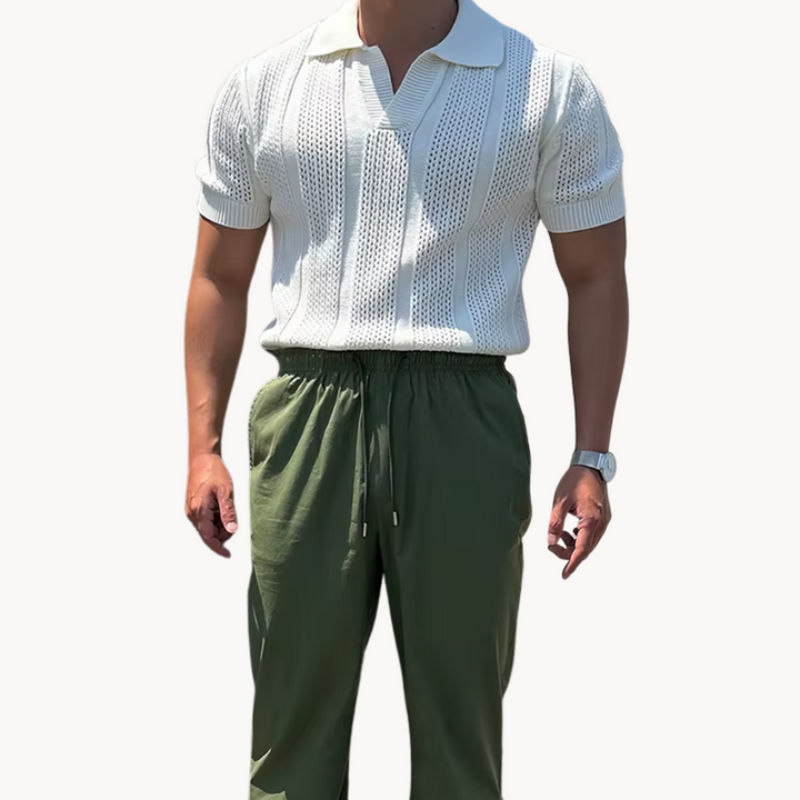 Camisa - Malha com Gola Aberta
