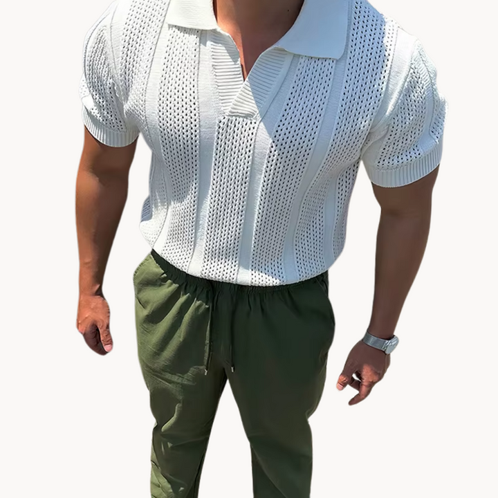 Camisa - Malha com Gola Aberta