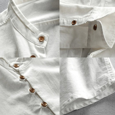Camisa - Gola Alta Botão Vintage