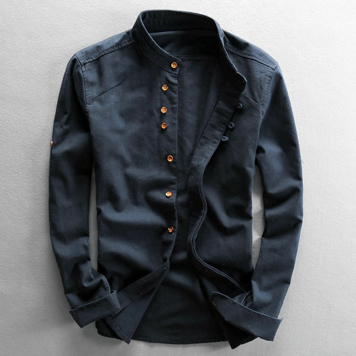 Camisa - Gola Alta Botão Vintage