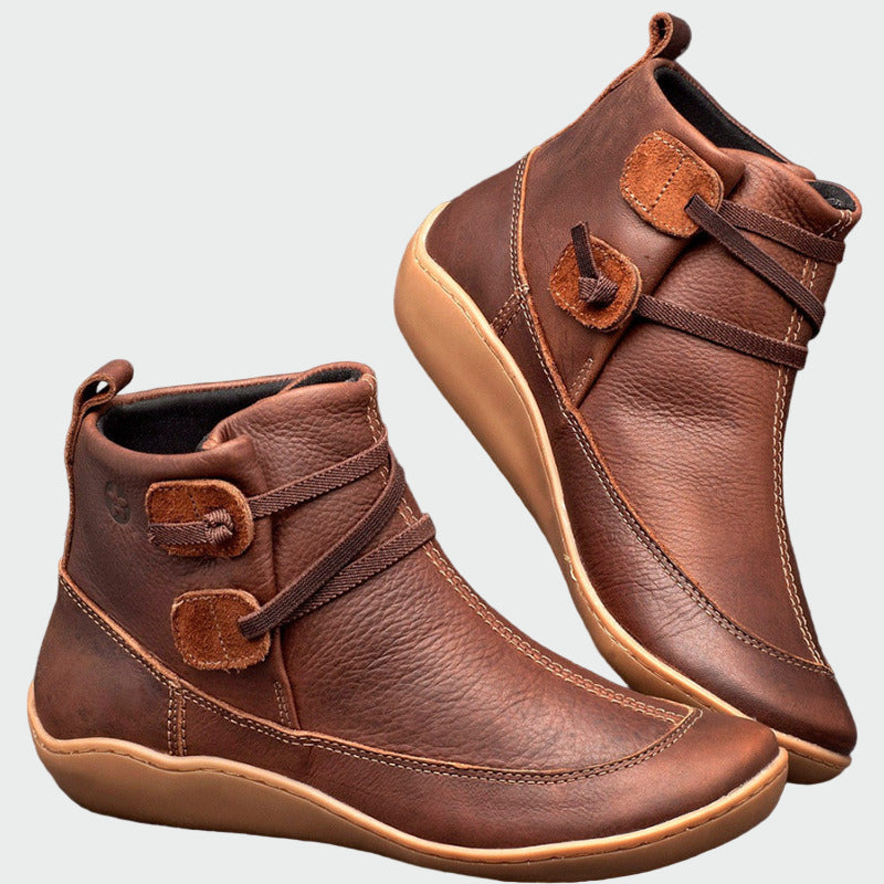 Botins ortopédicos de couro premium