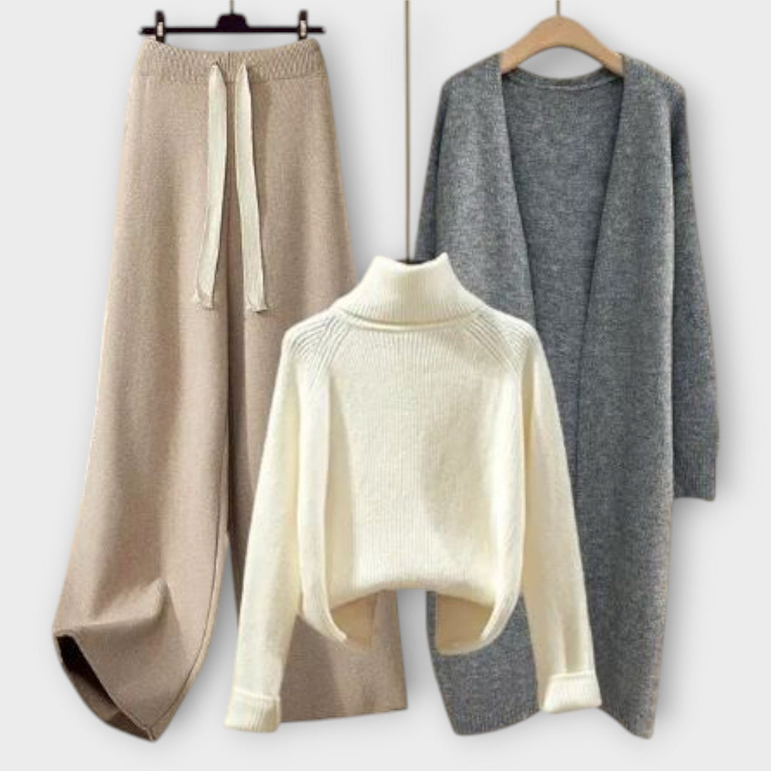 Flair - Conjunto casual de 3 peças