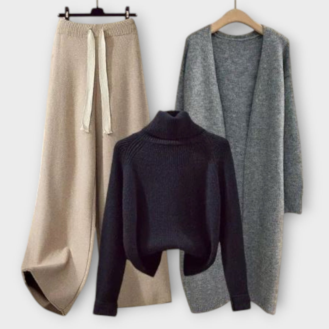 Flair - Conjunto casual de 3 peças