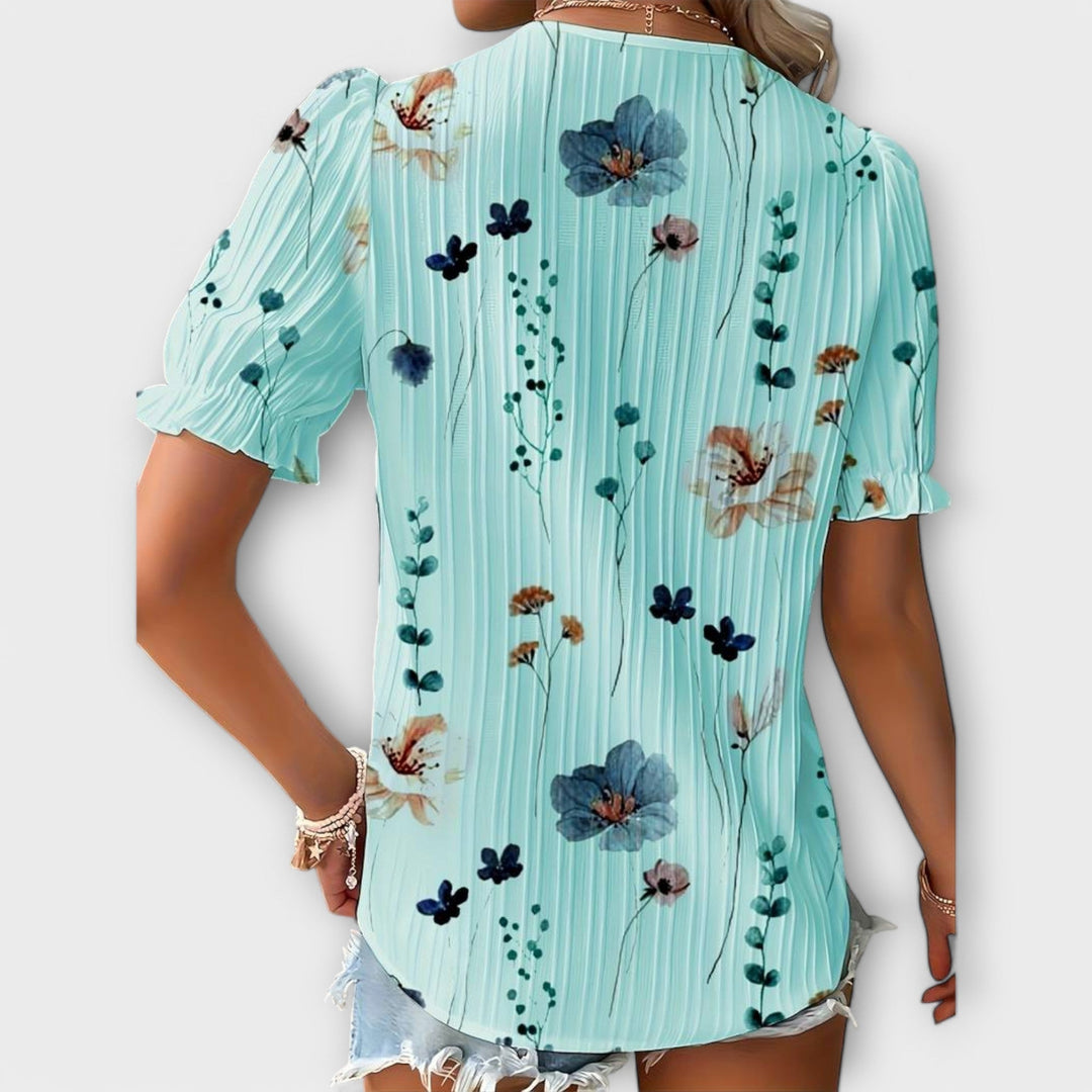 Emília - Blusa com decote em V