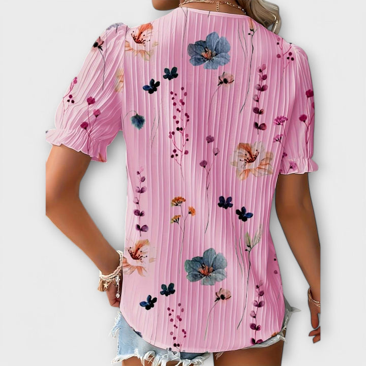 Emília - Blusa com decote em V