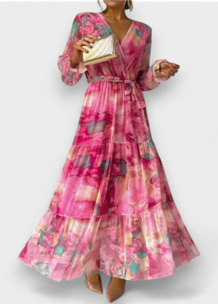 Luísa - Vestido Floral de Envolver