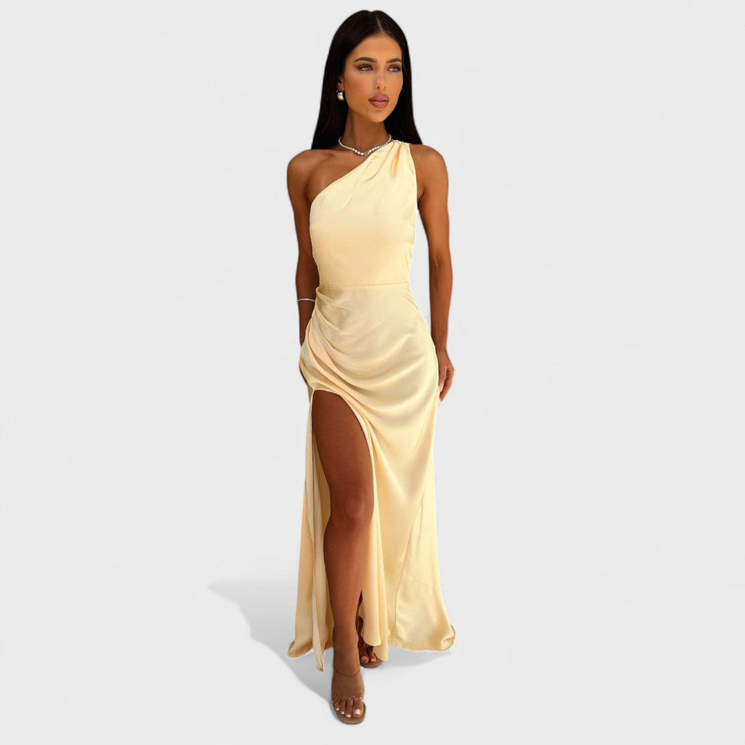 Aurélia - Vestido comprido de cetim