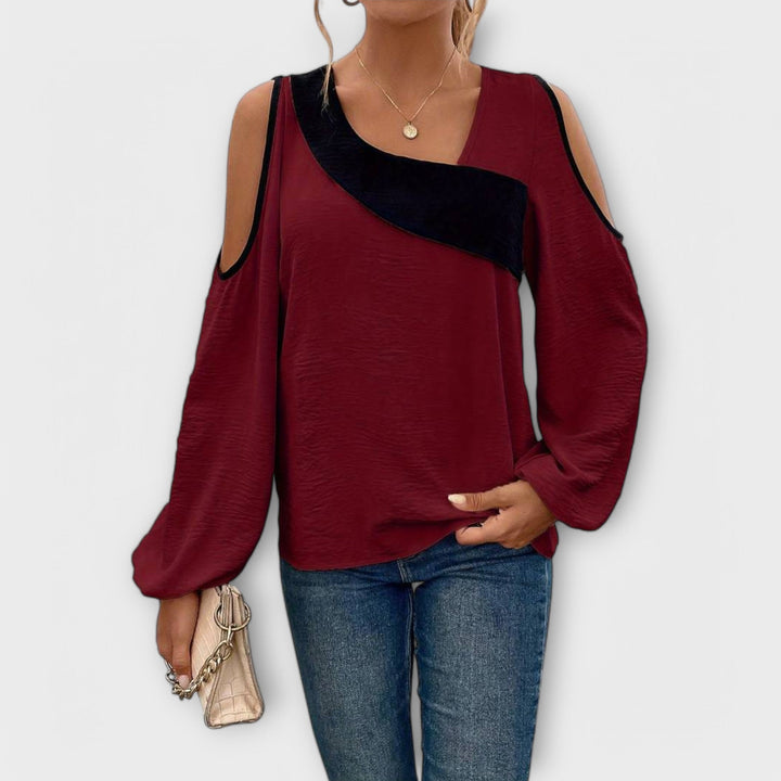 Escarlate - Blusa com decote quadrado