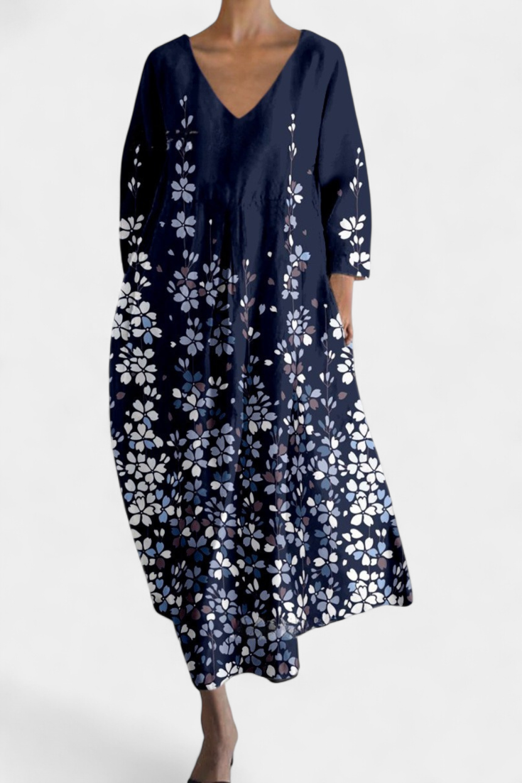 Ana - Vestido Fluido com Estampa