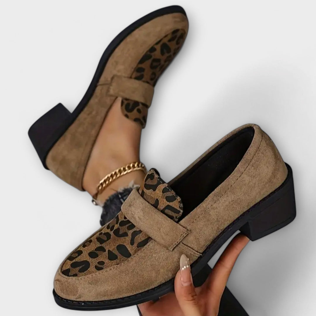 Carla - Sapatos de senhora elegantes com estampado de leopardo