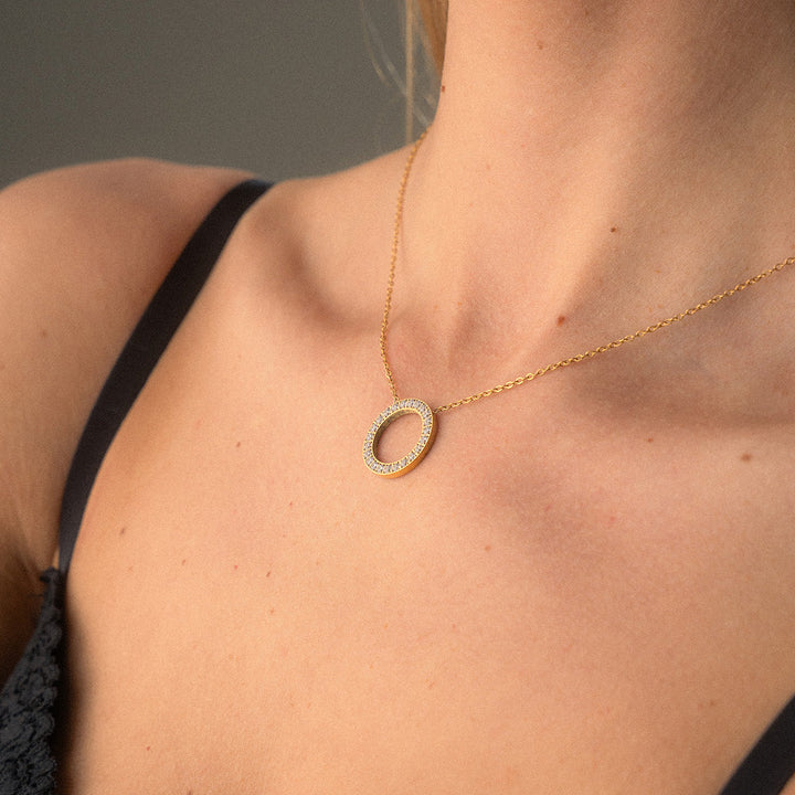 Colar Circle Zirkon
