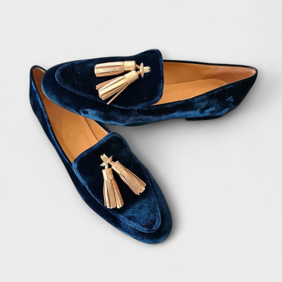 Quinnlyn - Mocassins de Inspiração Vintage com Franjas