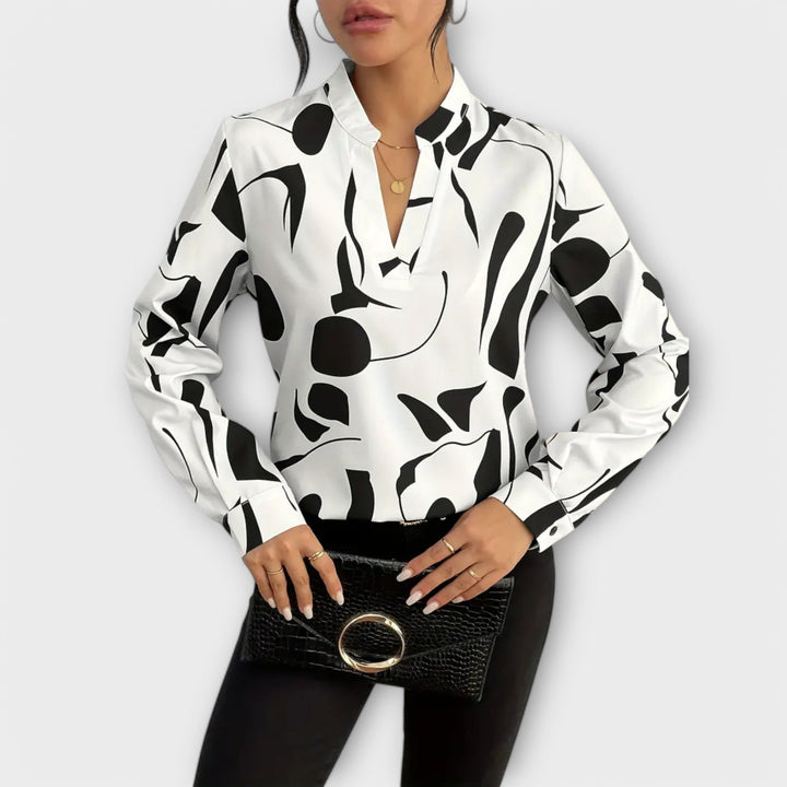 Catarina - Blusa elegante de manga comprida