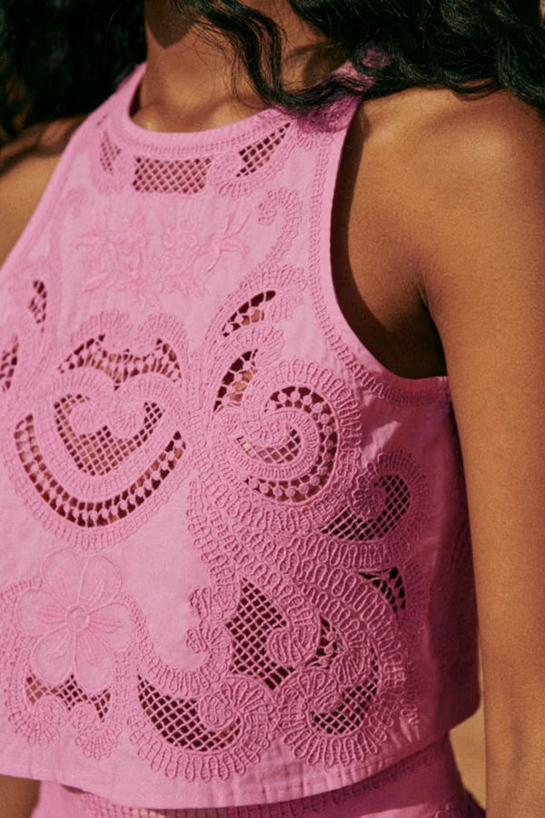 Moema - Conjunto Rosa em Renda