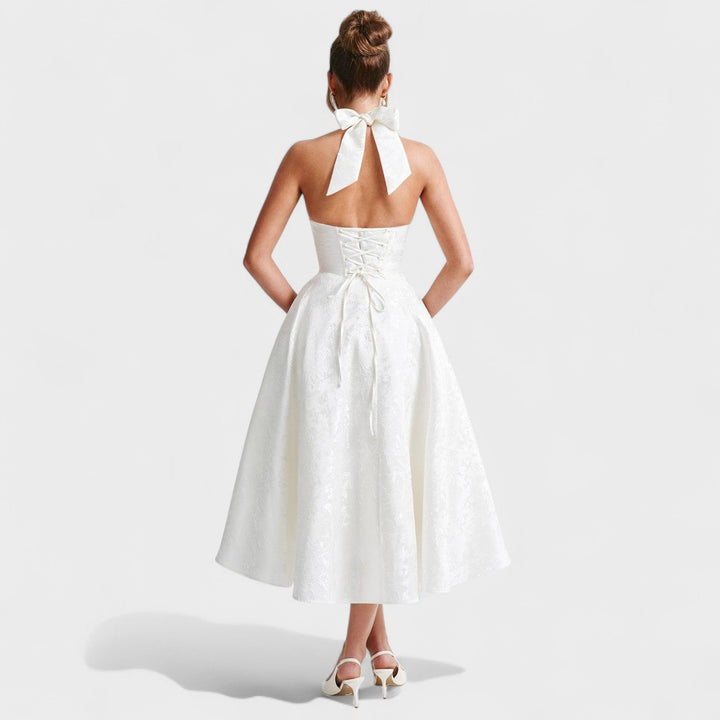 Efi - Vestido midi texturado