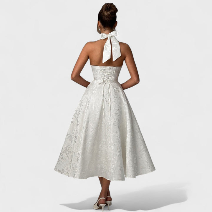 Efi - Vestido midi texturado