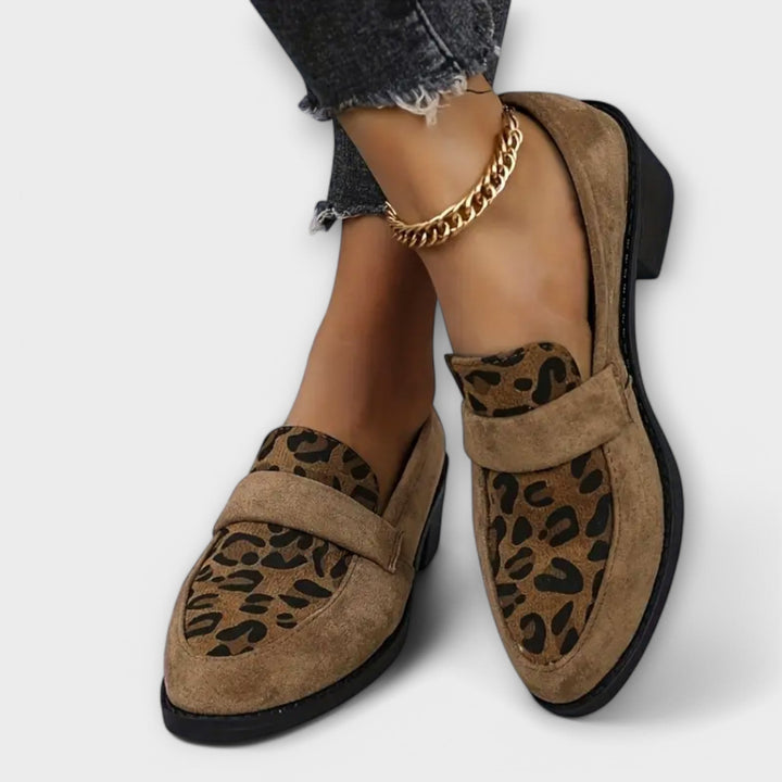Carla - Sapatos de senhora elegantes com estampado de leopardo